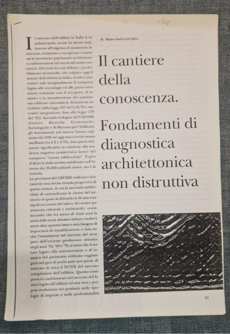 Il cantiere della conoscenza