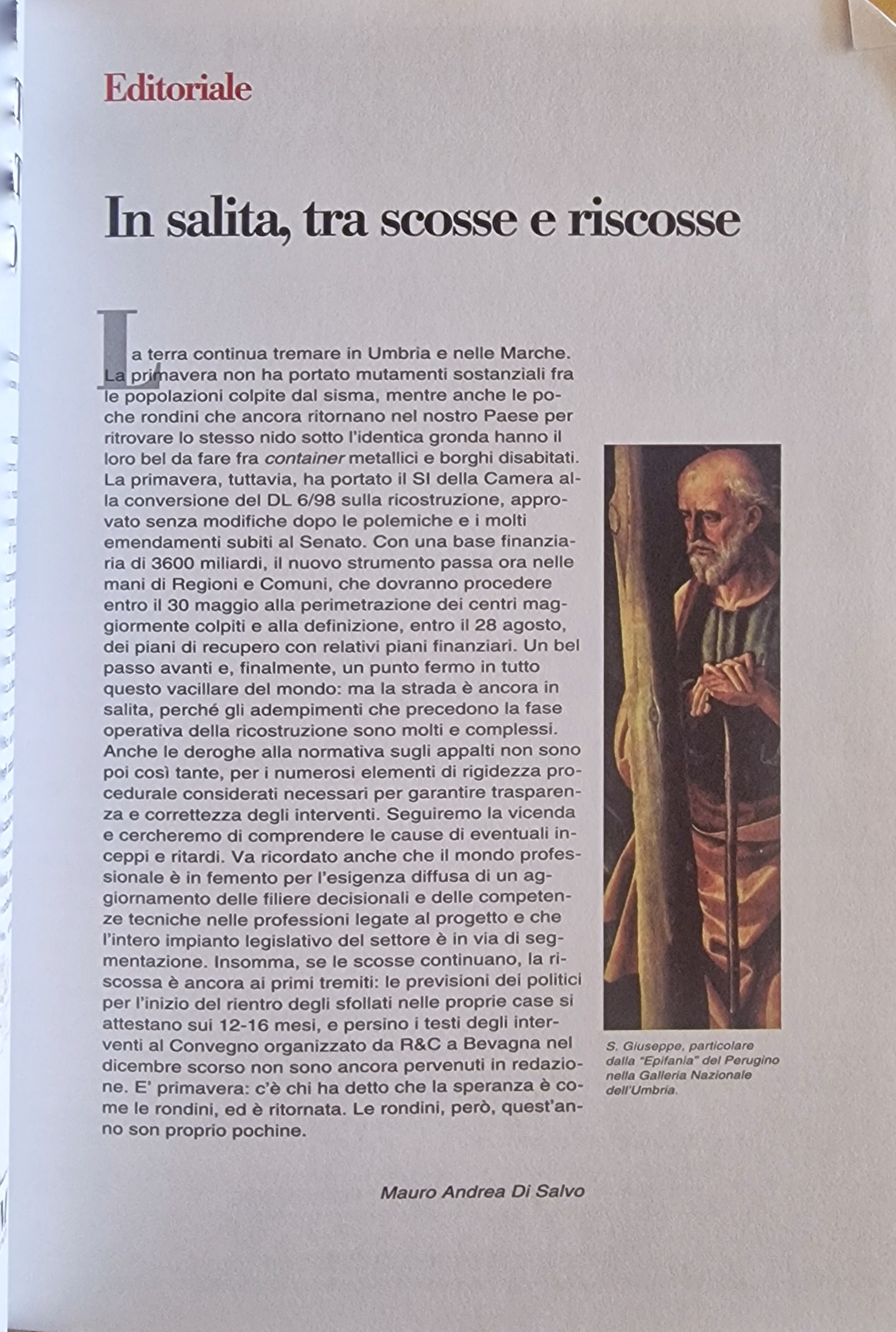 In salita, tra scosse e riscosse